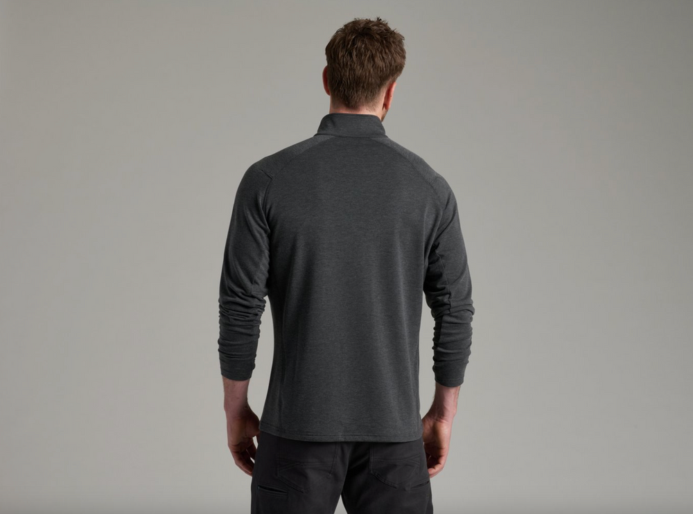 KUHL Influx 1/4 Zip in Carbon, back - Davidson Provision Co.