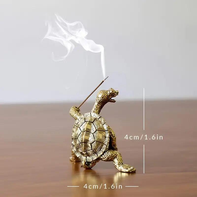 Kung Fu Turtle Incense Holder Bronze/Copper Unique Piece: Bronze - Davidson Provision Co.