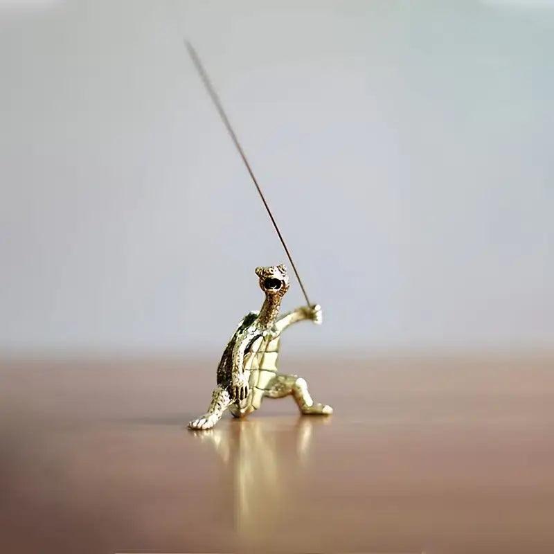 Kung Fu Turtle Incense Holder Bronze/Copper Unique Piece: Bronze - Davidson Provision Co.
