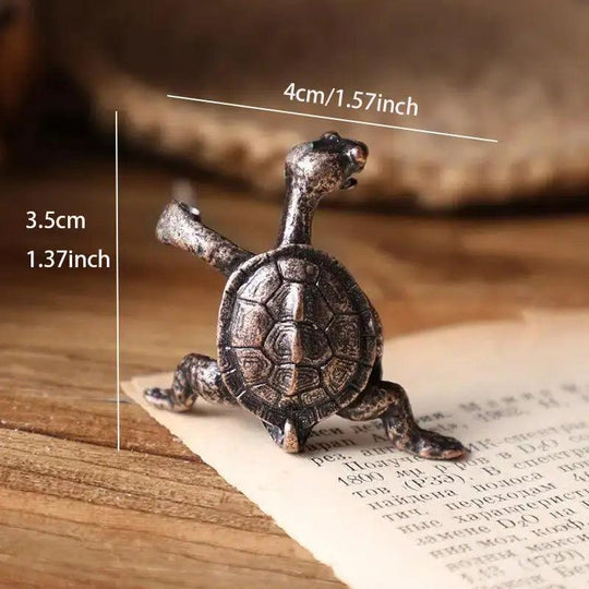 Kung Fu Turtle Incense Holder Bronze/Copper Unique Piece: Bronze - Davidson Provision Co.