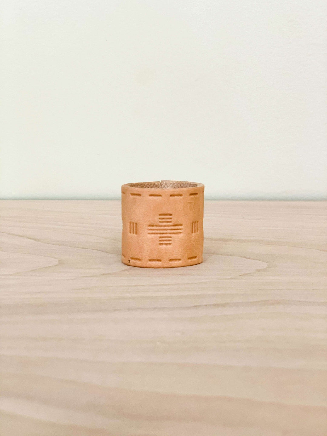 Leather bandana slide - tooled - Davidson Provision Co.