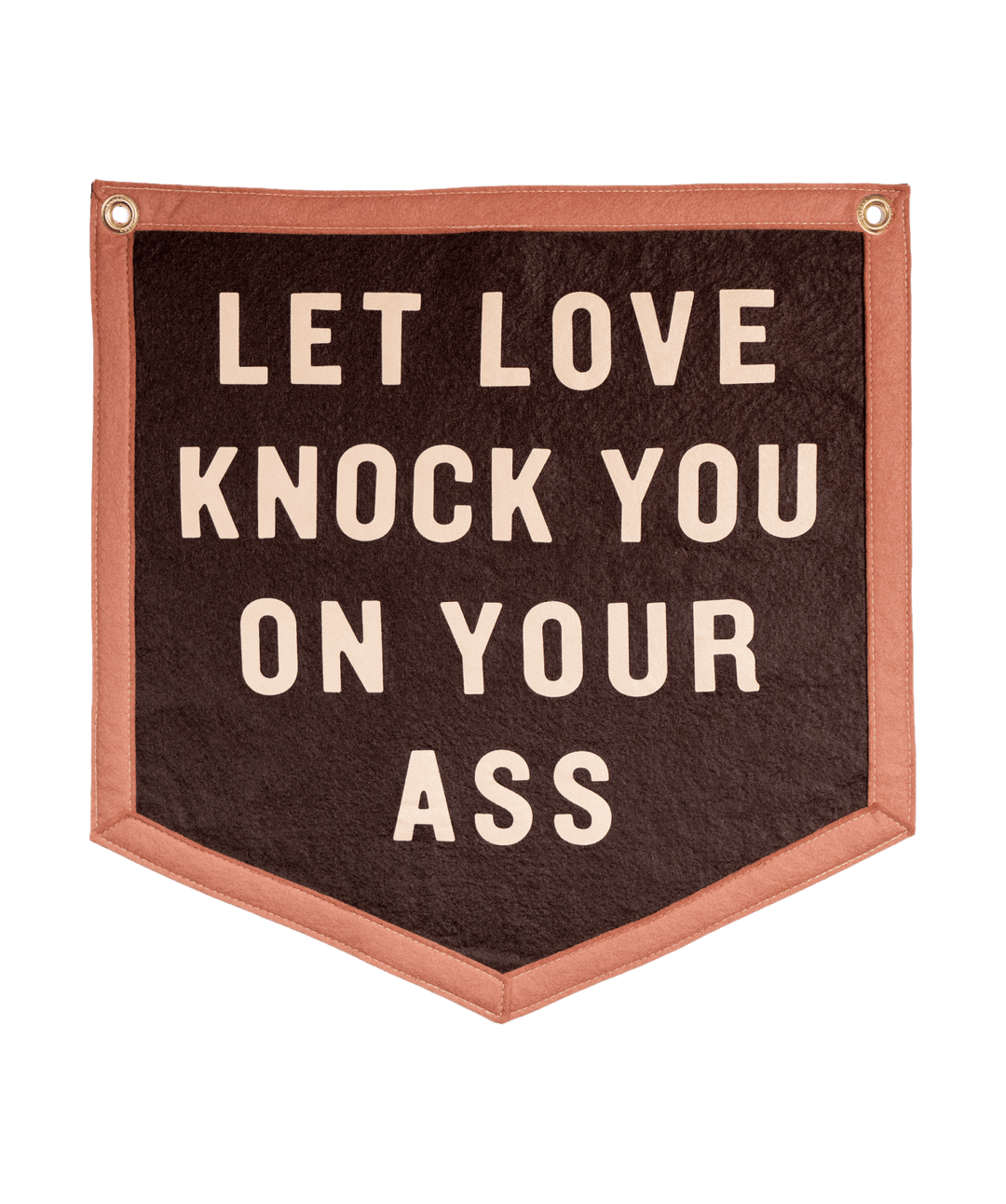 Let Love Knock You On Your Ass Camp Flag • Jason Isbell x Oxford Pennant - Davidson Provision Co.