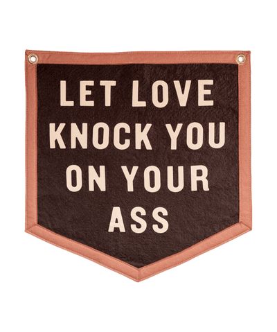 Let Love Knock You On Your Ass Camp Flag • Jason Isbell x Oxford Pennant