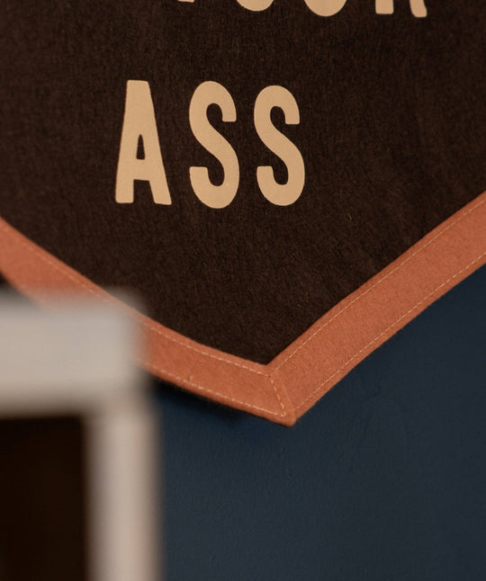 Let Love Knock You On Your Ass Camp Flag • Jason Isbell x Oxford Pennant - Davidson Provision Co.