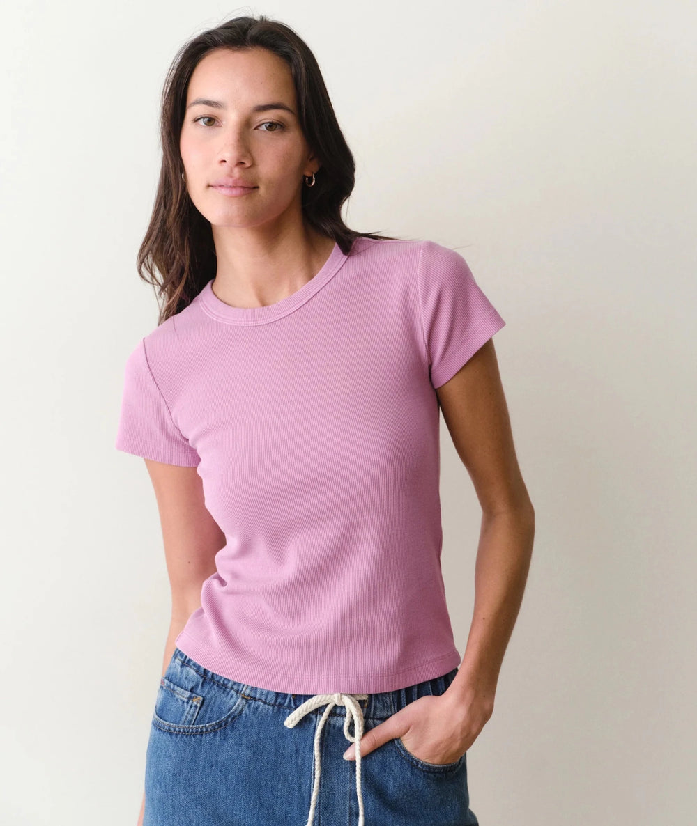 Lexi Rib Sun-In Crew Tee - Davidson Provision Co.