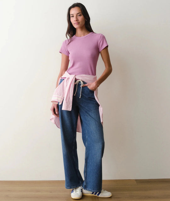 Lexi Rib Sun-In Crew Tee - Davidson Provision Co.