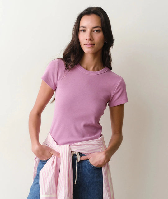 Lexi Rib Sun-In Crew Tee - Davidson Provision Co.