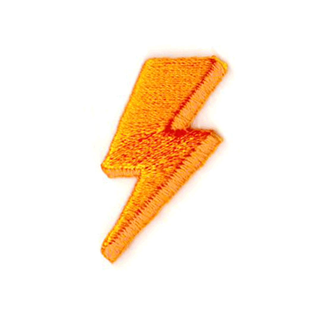 Lightning Bolt Embroidered Sticker Patch - Davidson Provision Co.