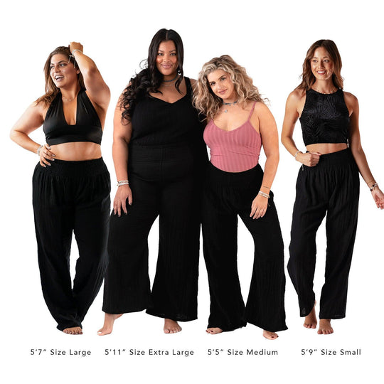 Lotus &amp; Luna Wide Leg Cotton Pants - Davidson Provision Co.