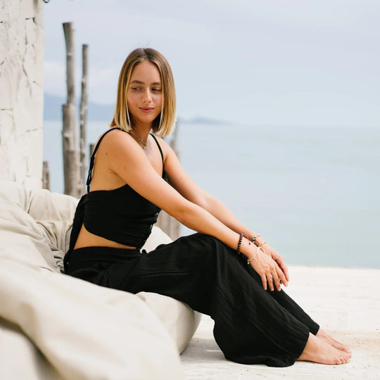 Lotus &amp; Luna Wide Leg Cotton Pants - Davidson Provision Co.