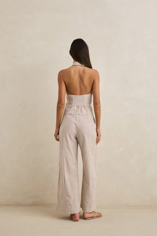 Louise Tie Front Halter Top - Davidson Provision Co.