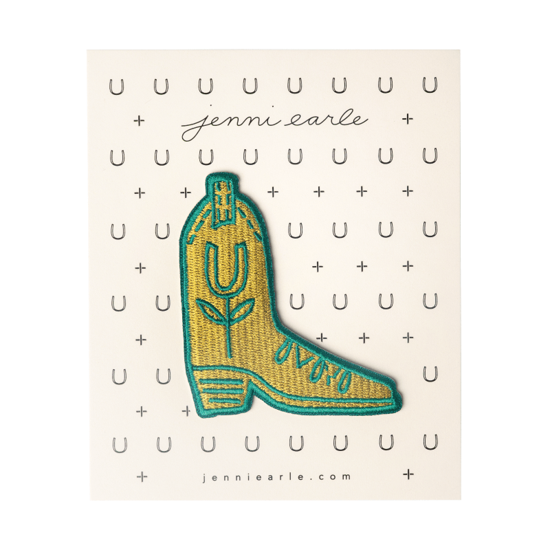 "lucky boot" woven patch - Davidson Provision Co.
