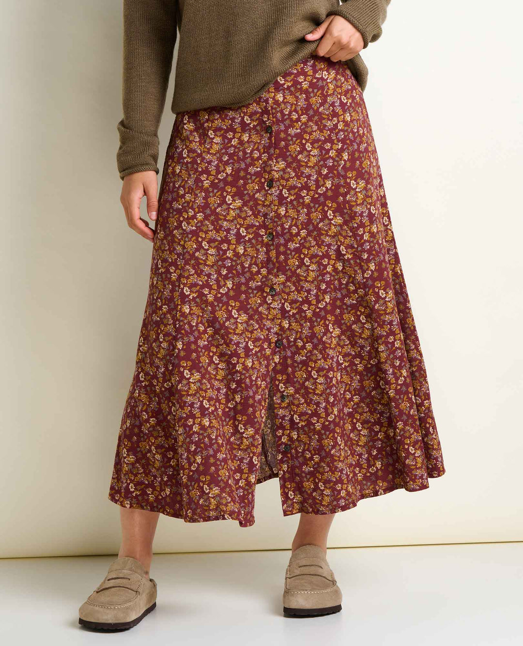 Manzana Paneled Midi Skirt - Davidson Provision Co.