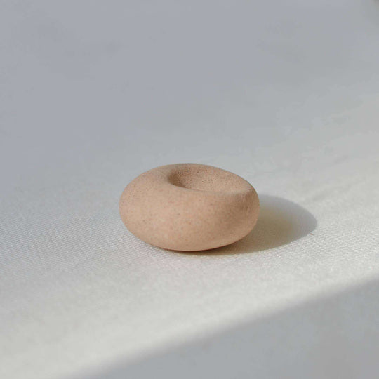 Mini Beige Ceramic Pebble Incense Holder - Davidson Provision Co.