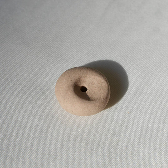 Mini Beige Ceramic Pebble Incense Holder - Davidson Provision Co.