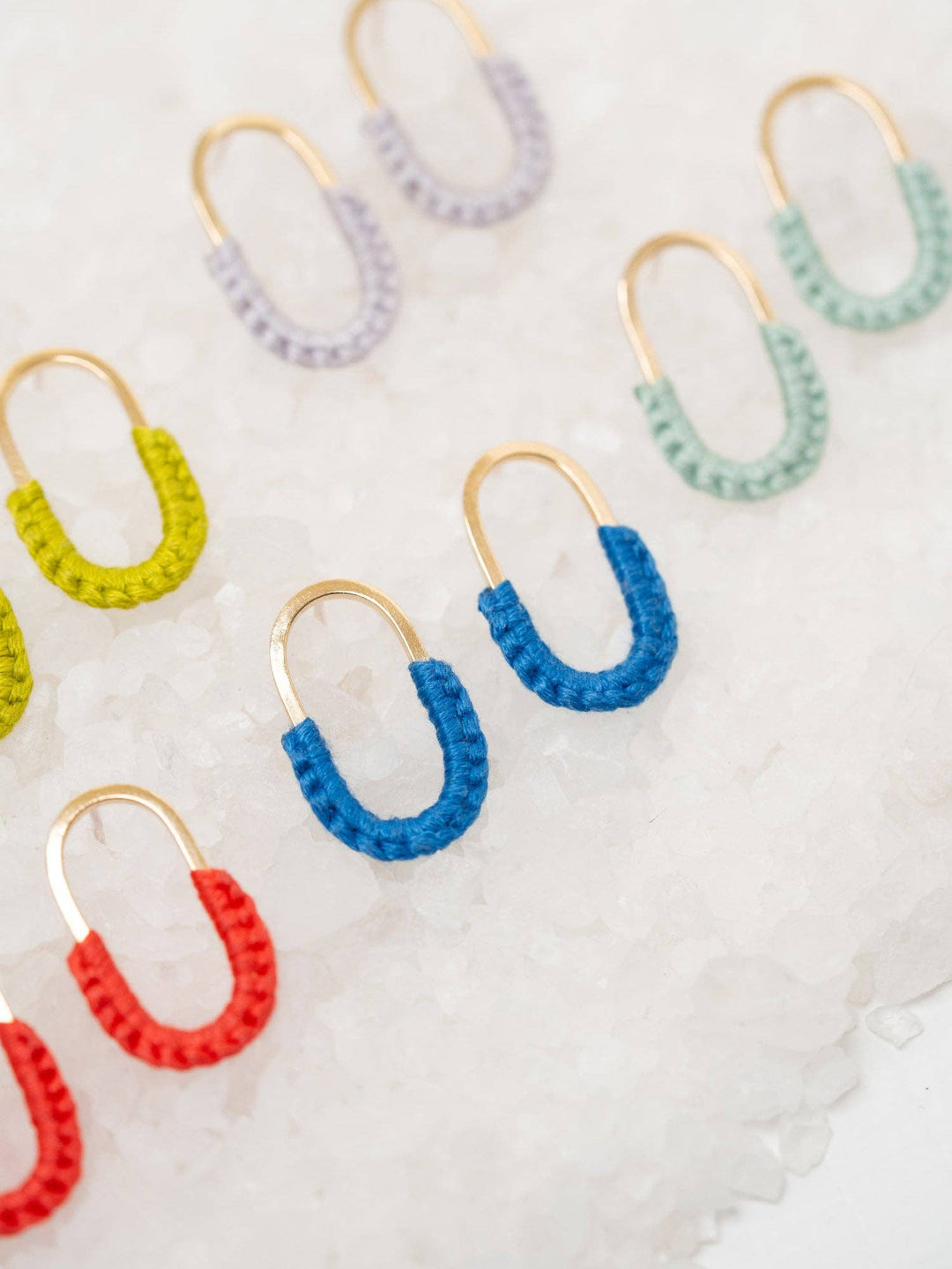 Mini Macramé Link Earrings - Davidson Provision Co.