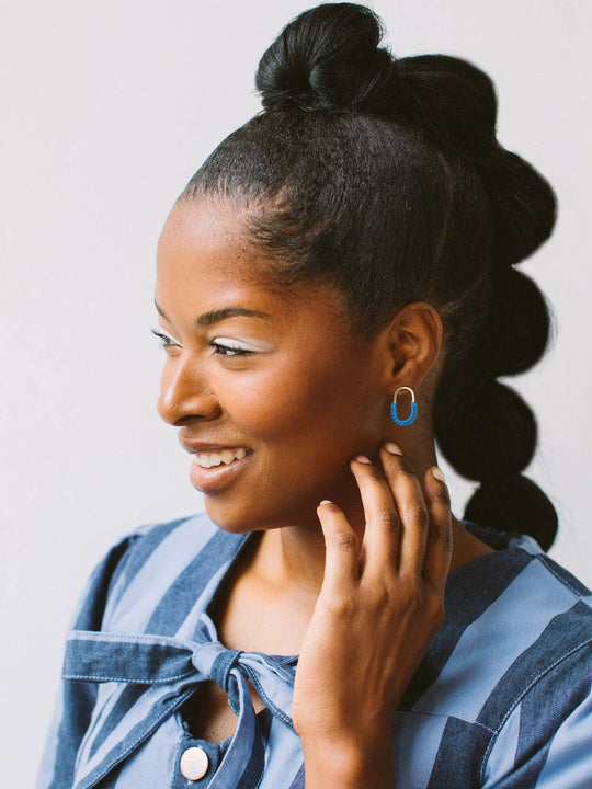 Mini Macramé Link Earrings - Davidson Provision Co.