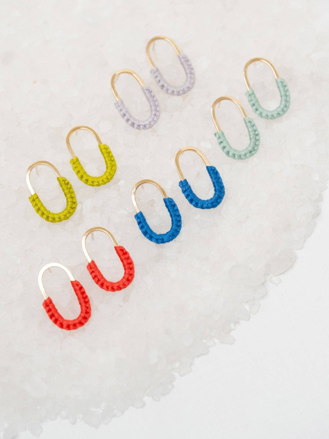 Mini Macramé Link Earrings - Davidson Provision Co.