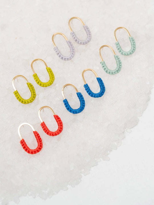Mini Macramé Link Earrings - Davidson Provision Co.