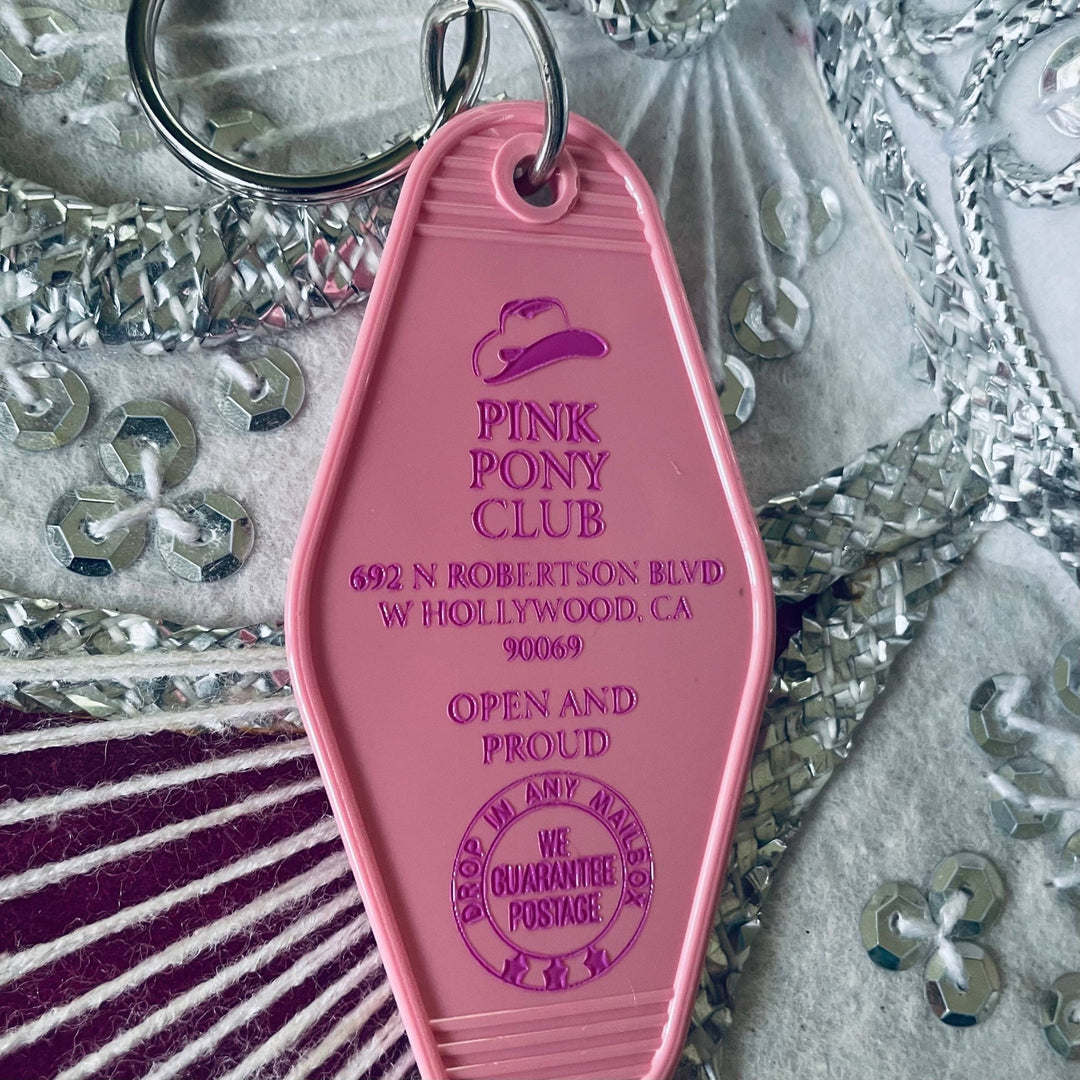 Motel Key Fob - Pink Pony Club (Chappell Roan) - Davidson Provision Co.