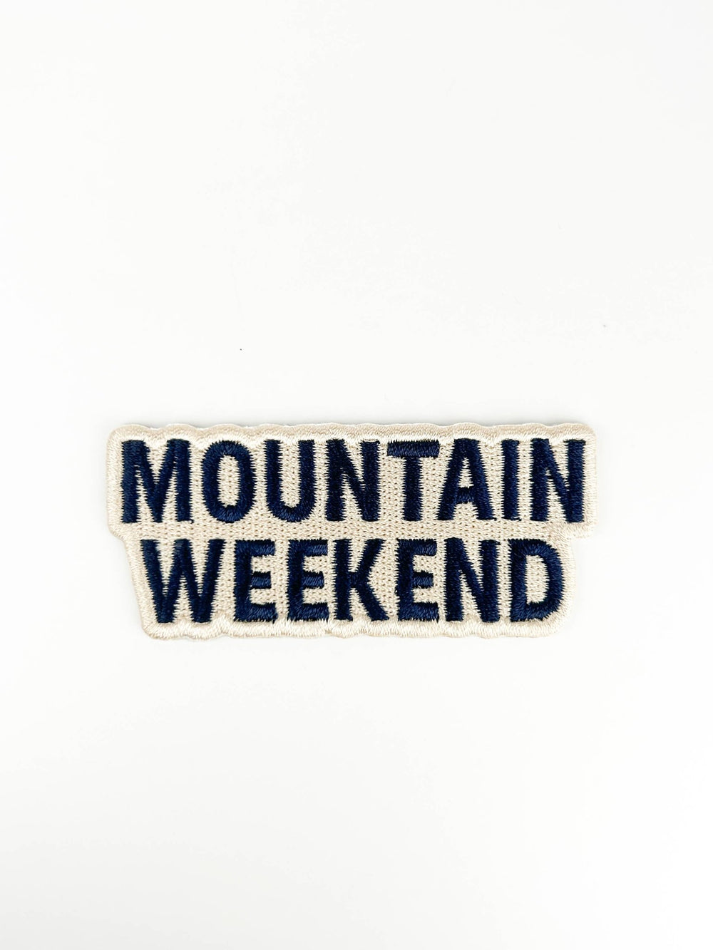 Mountain Weekend Patch Outdoor Adventure Embroidered Iron On - Davidson Provision Co.