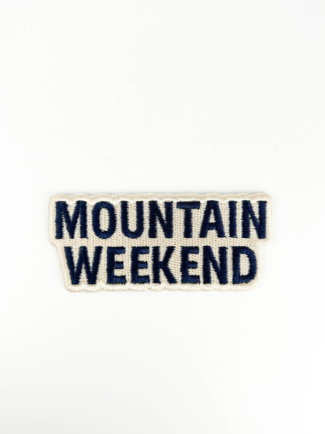 Mountain Weekend Patch Outdoor Adventure Embroidered Iron On - Davidson Provision Co.