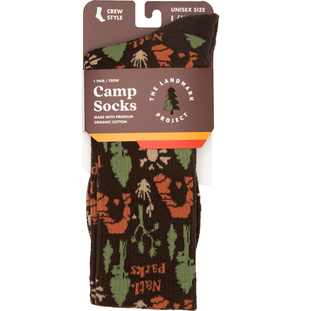 National Park Roundup Sock: Brown - Davidson Provision Co.