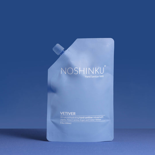 Noshinku Vetiver Patchouli Nourishing Hand Sanitizer Refill Pouch - Davidson Provision Co.
