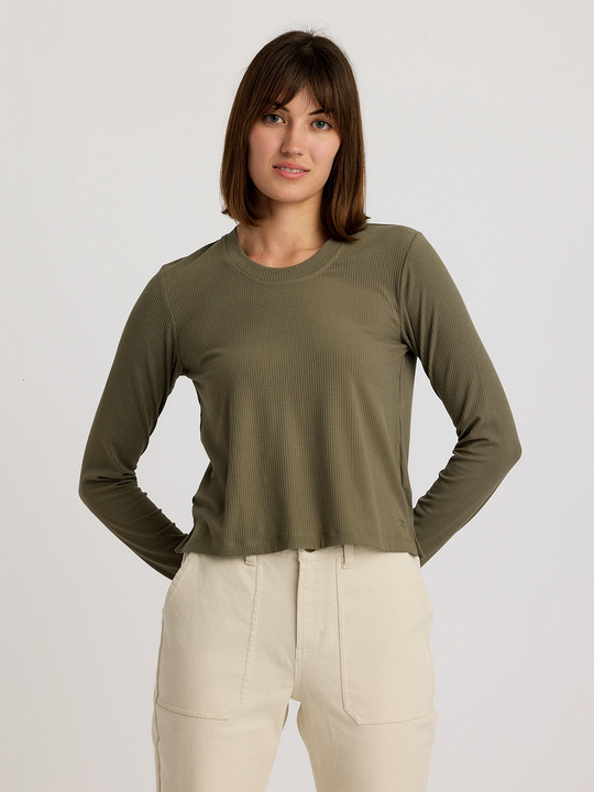 Women's Ribbed Bamboo Long Sleeve