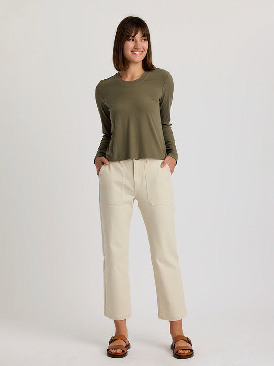 Women's Ribbed Bamboo Long Sleeve