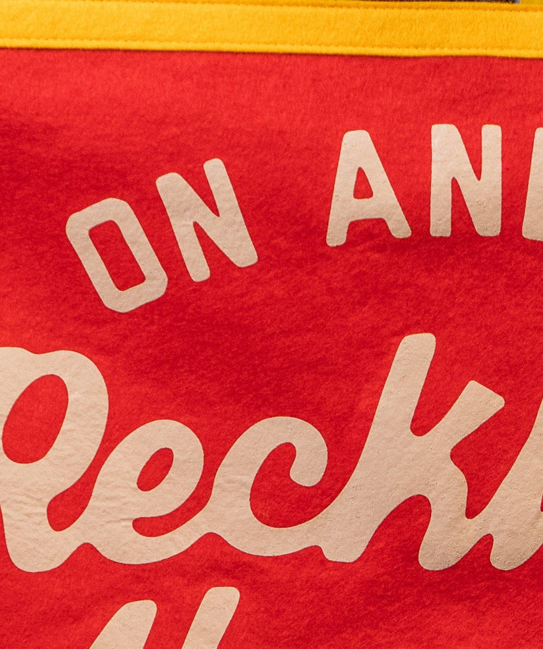On And On Reckless Abandon Camp Flag • blink-182 x Oxford Pennant - Davidson Provision Co.