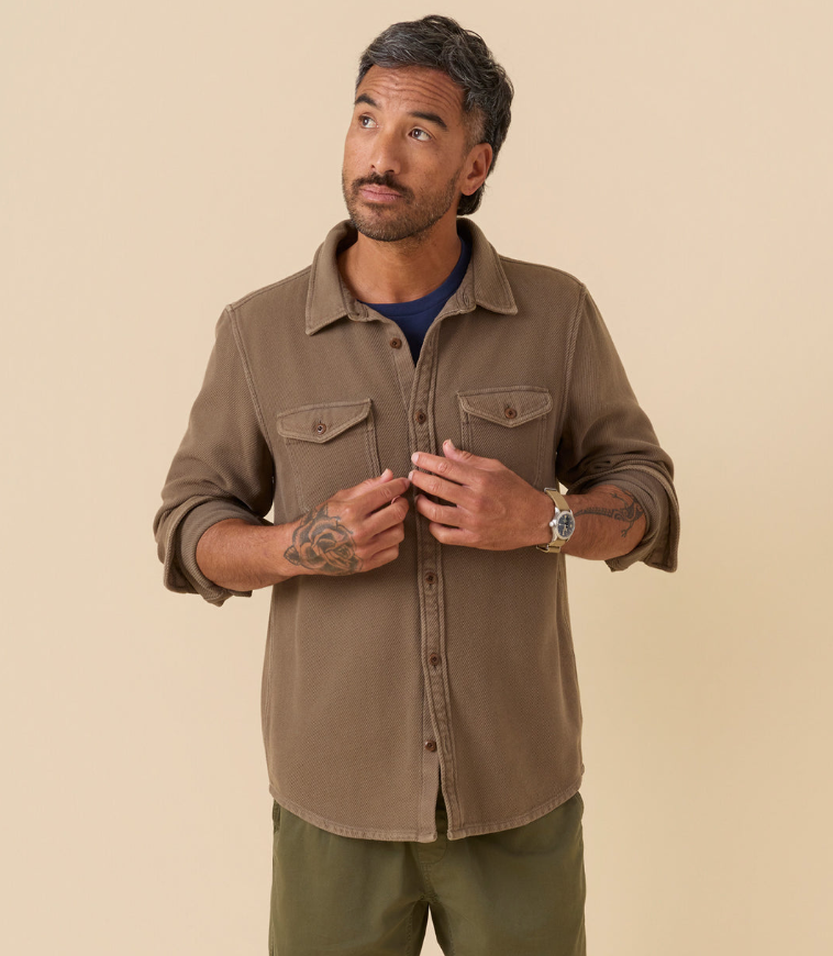Chroma Blanket Shirt in Kelp Bloom