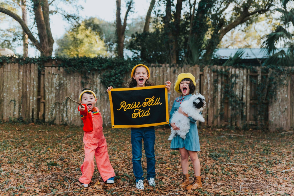 Oxford Pennant - Raise Hell, Kid Camp Flag - Davidson Provision Co.