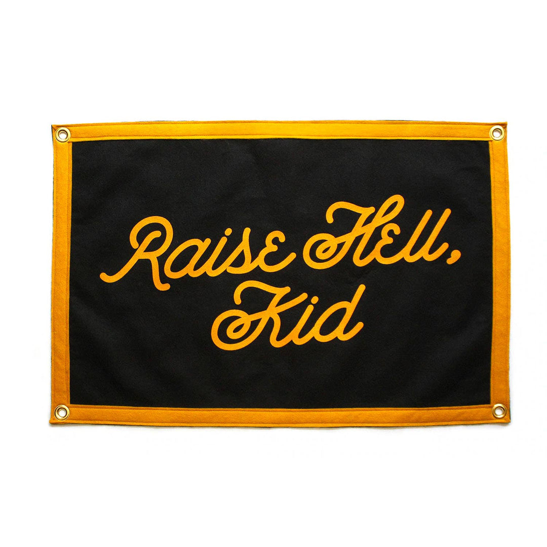 Oxford Pennant - Raise Hell, Kid Camp Flag - Davidson Provision Co.