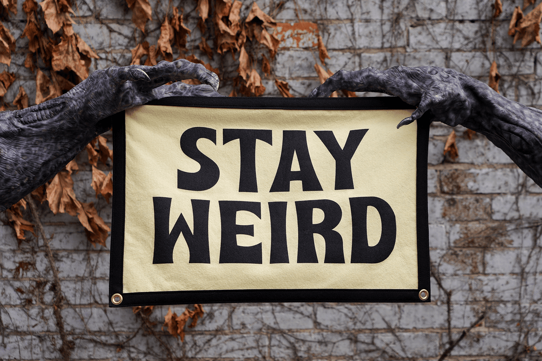 Oxford Pennant - Stay Weird Camp Flag - Davidson Provision Co.
