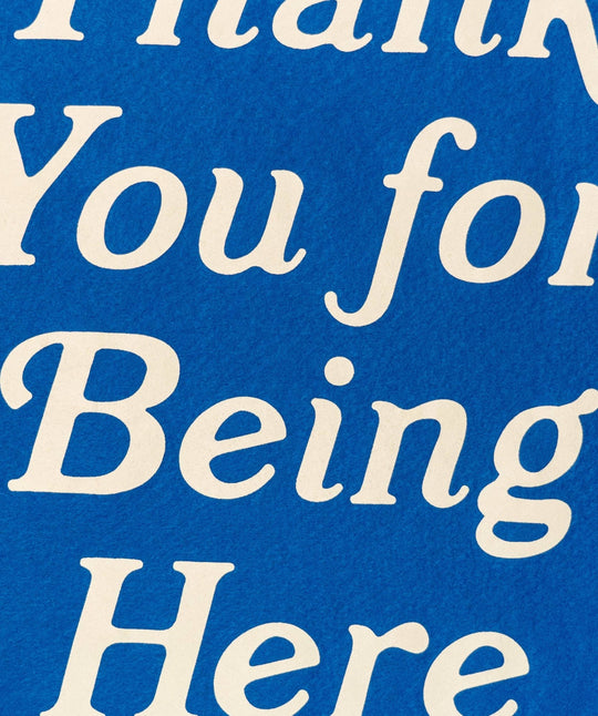 Oxford Pennant - Thank You For Being Here Camp Flag - Davidson Provision Co.