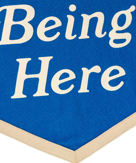 Oxford Pennant - Thank You For Being Here Camp Flag - Davidson Provision Co.