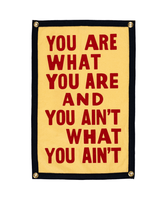 Oxford Pennant - You Are What You Are Camp Flag • John Prine x Oxford Pennant - Davidson Provision Co.