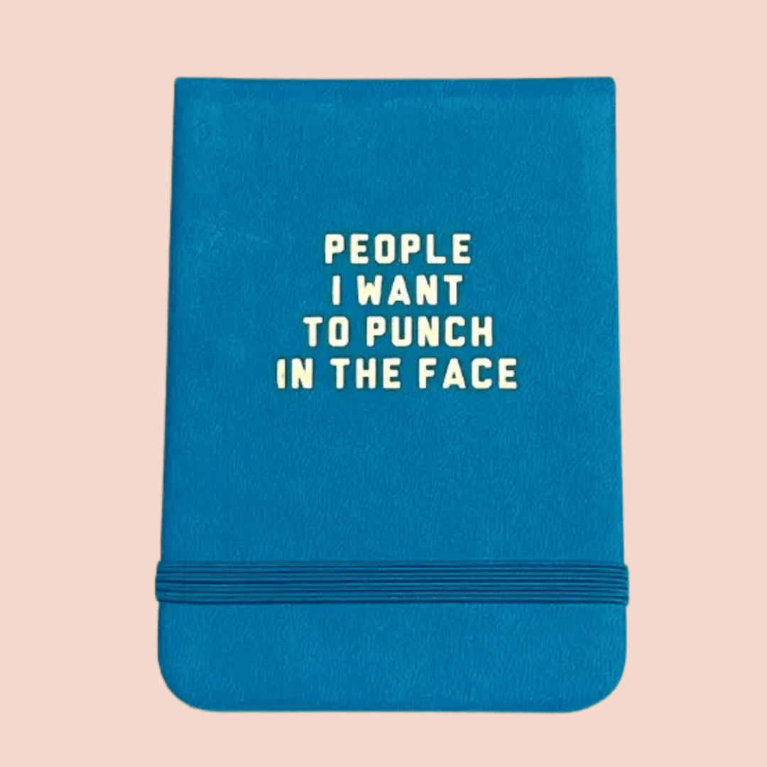 People I Want To Punch In The Face - Leatherette Pocket Journal - Davidson Provision Co.