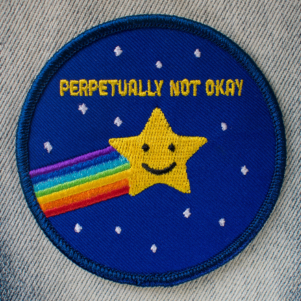 Perpetually Not Okay (Iron-On Patch) - Davidson Provision Co.