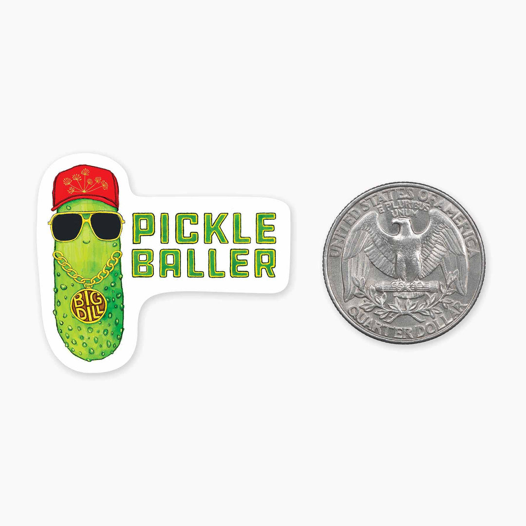 Pickle Baller - Mini Sticker - Davidson Provision Co.