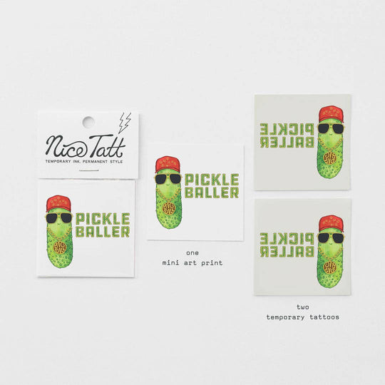 Pickle Baller - Temporary Tattoo - Davidson Provision Co.