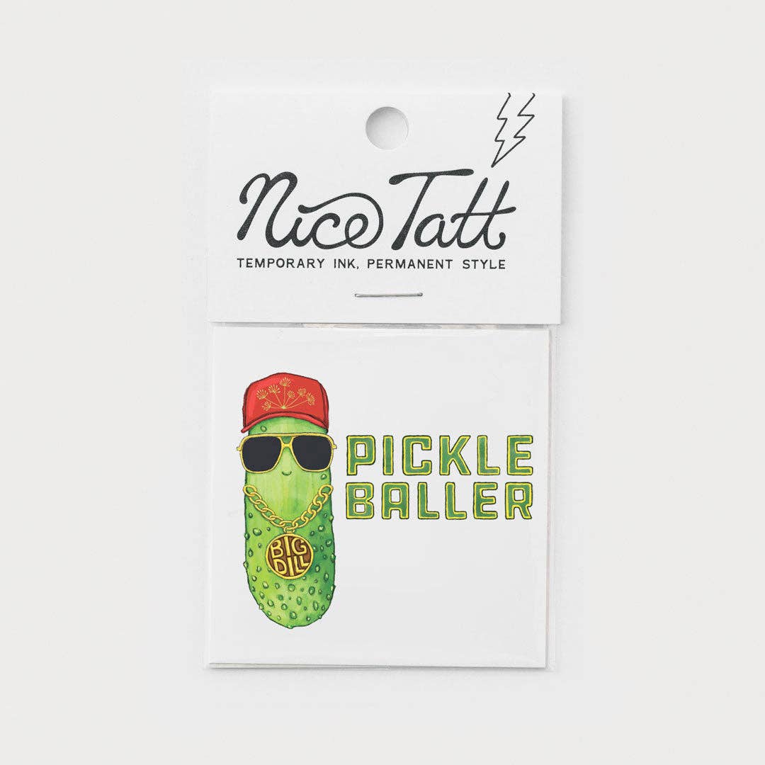 Pickle Baller - Temporary Tattoo - Davidson Provision Co.