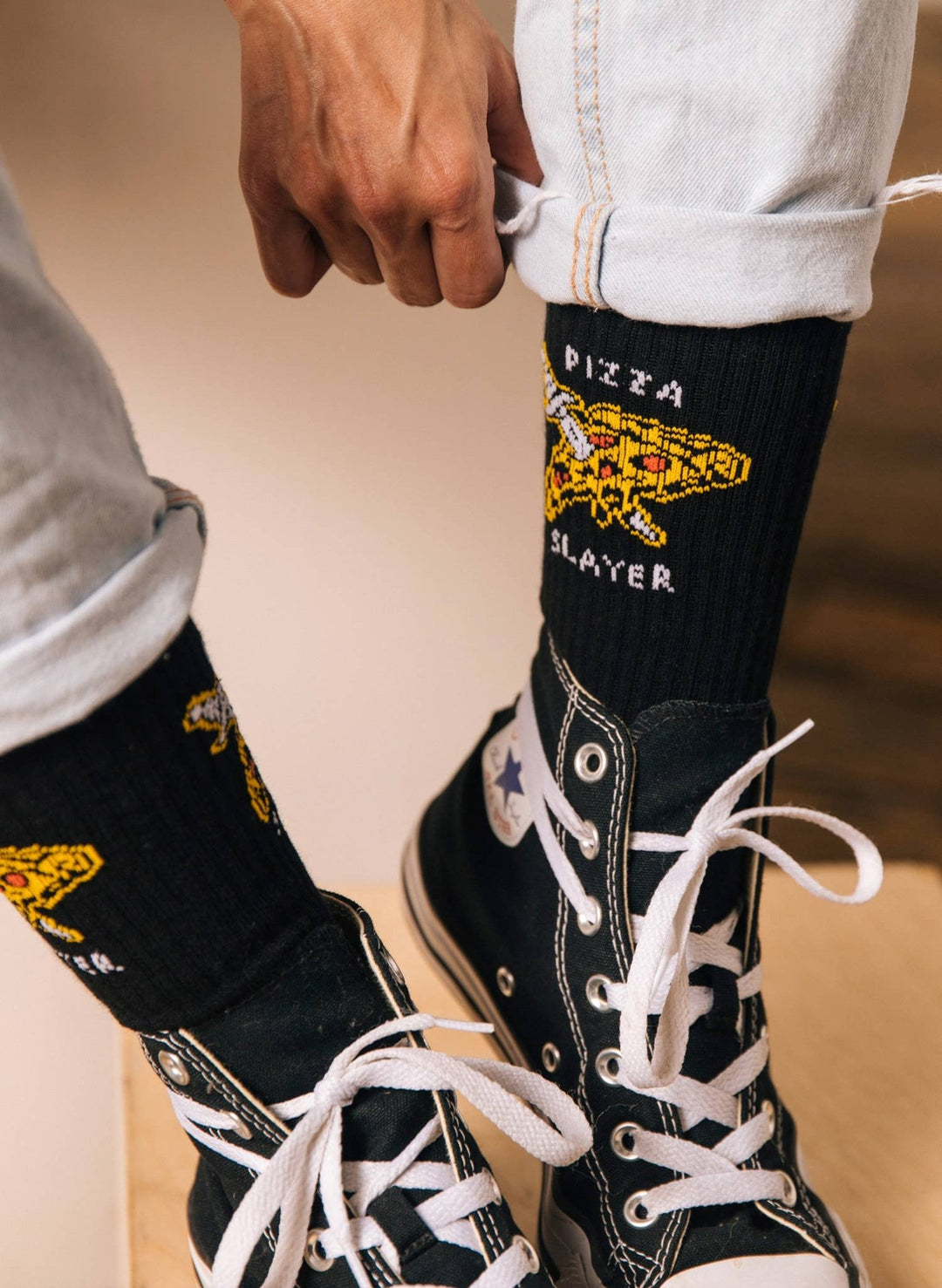 Pizza Slayer Comfy Crew Socks - Davidson Provision Co.
