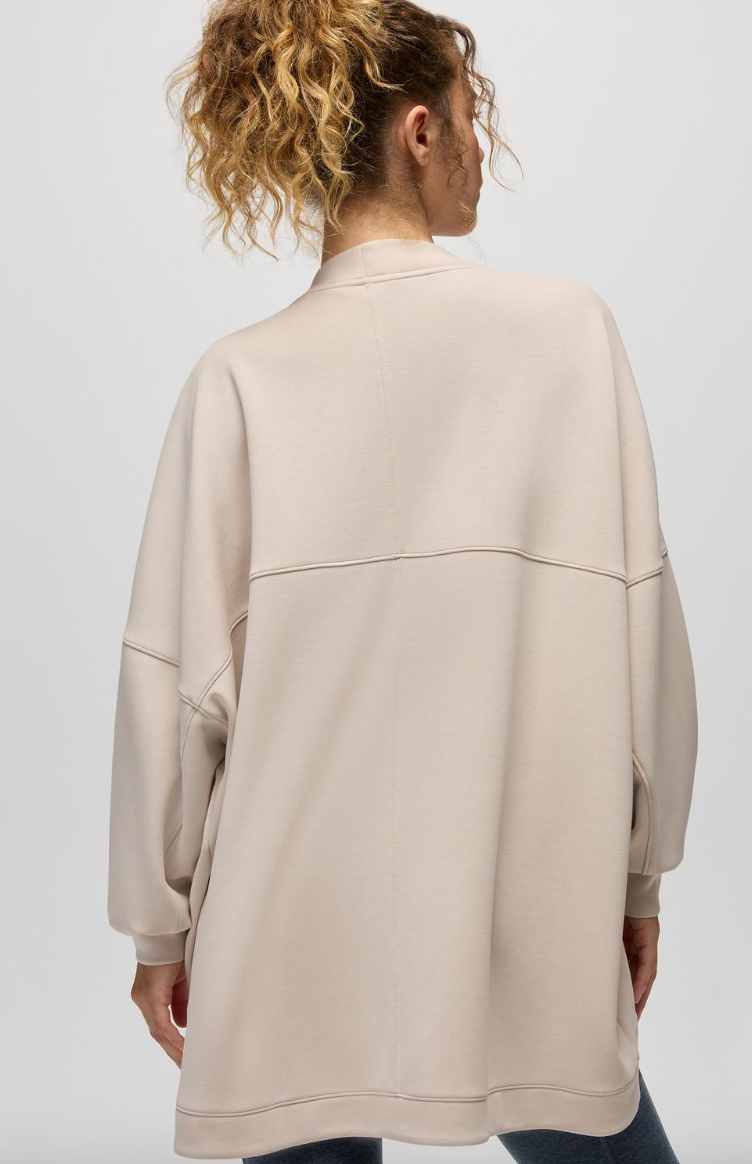 prAna Shea Soft Cardigan in Almond – back