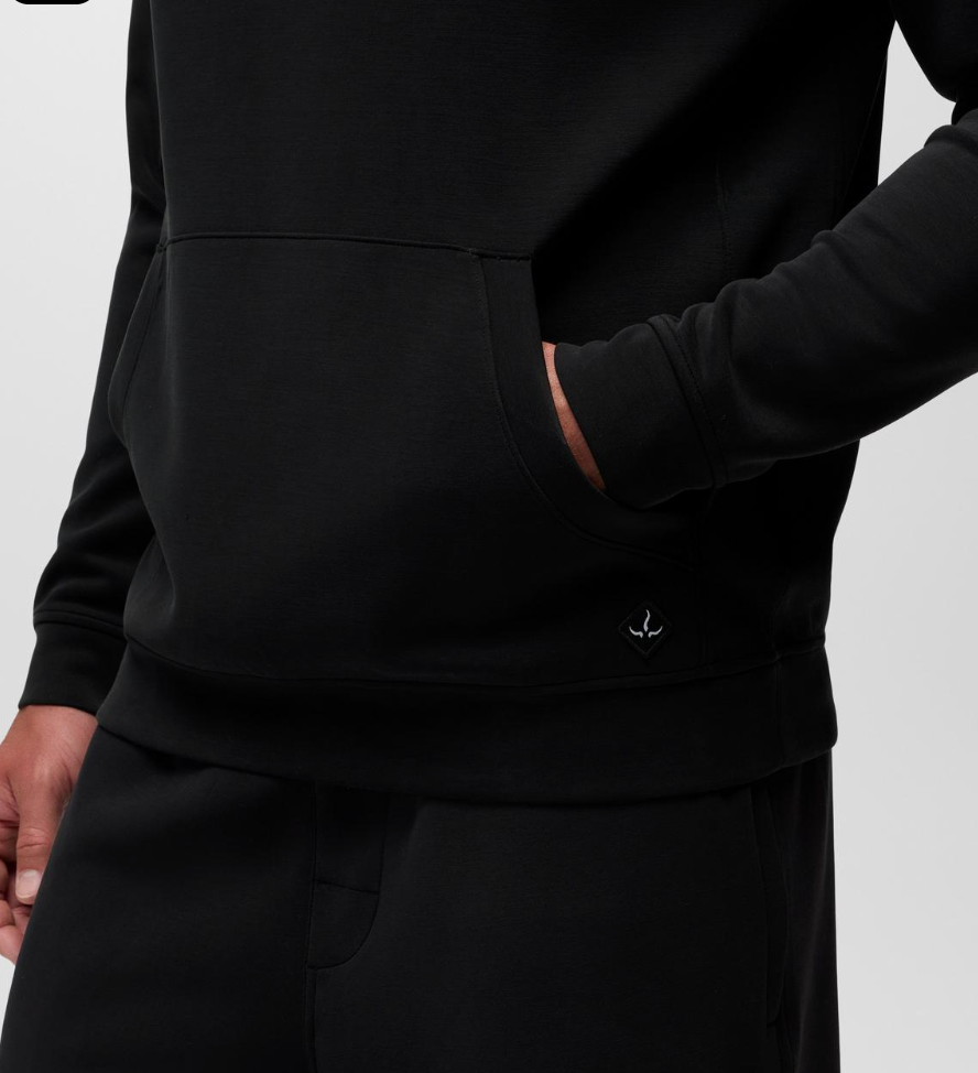 prAna Shea Soft Hoodie in Black – pocket