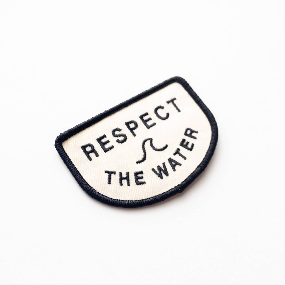 Respect the Water Embroidered Iron on Patch - Davidson Provision Co.