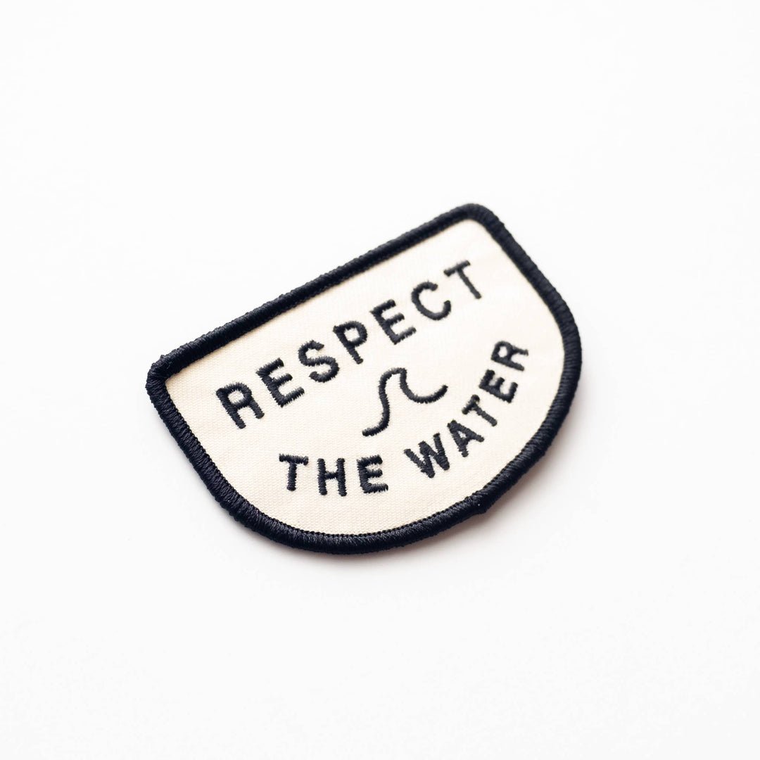 Respect the Water Embroidered Iron on Patch - Davidson Provision Co.