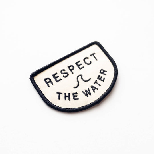Respect the Water Embroidered Iron on Patch - Davidson Provision Co.