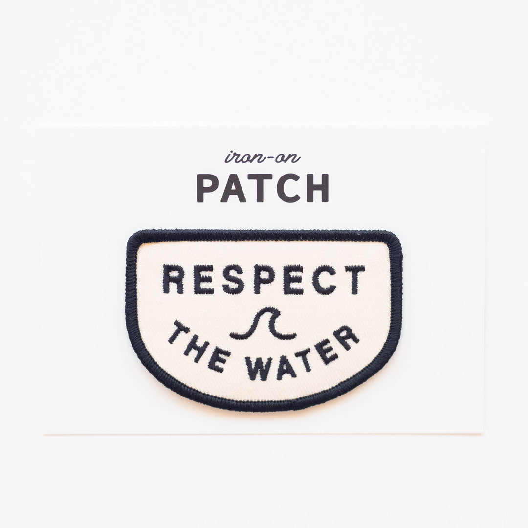 Respect the Water Embroidered Iron on Patch - Davidson Provision Co.